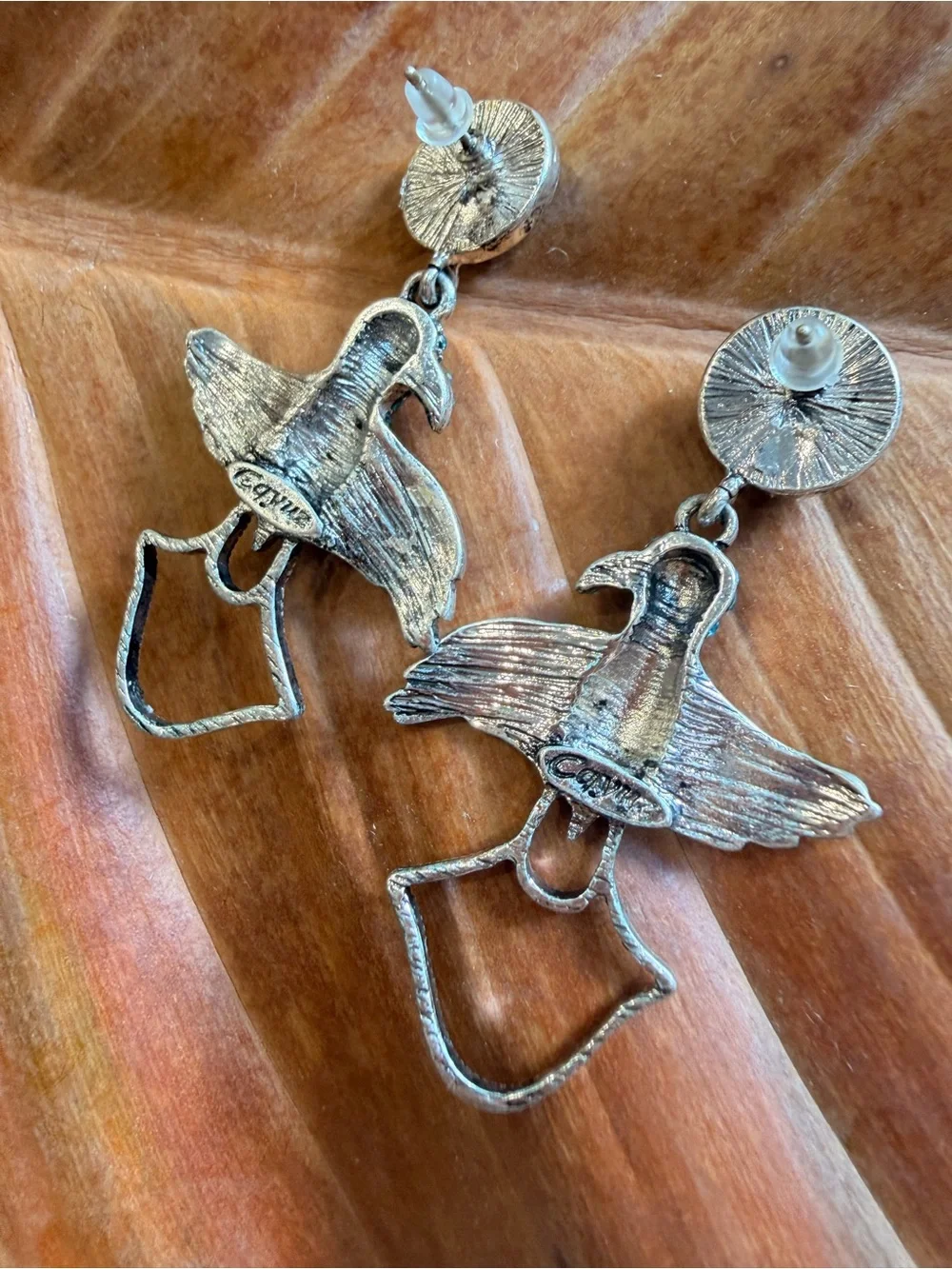 Turquoise Bird Drop Earrings